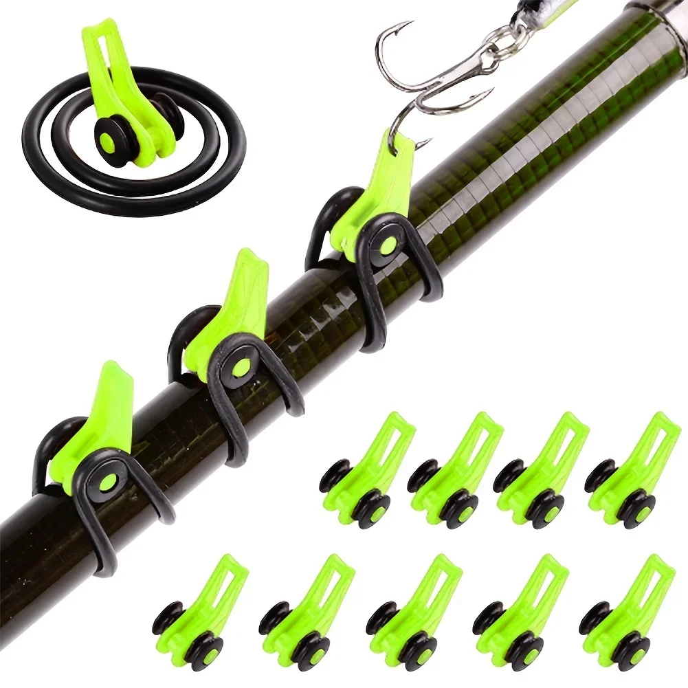 Fishing Hook Jig - 10 шт./лот, держатель крючка для удочки-