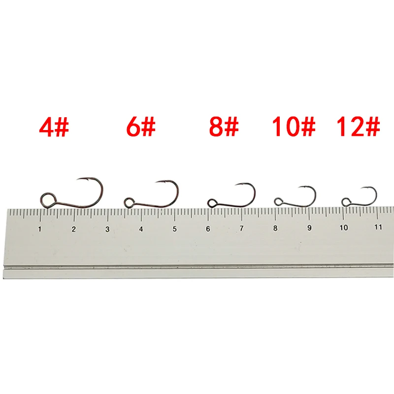 12 шт./лот, размер 4 # -12 #   – обзор и цена Fishing Hook Assortment
