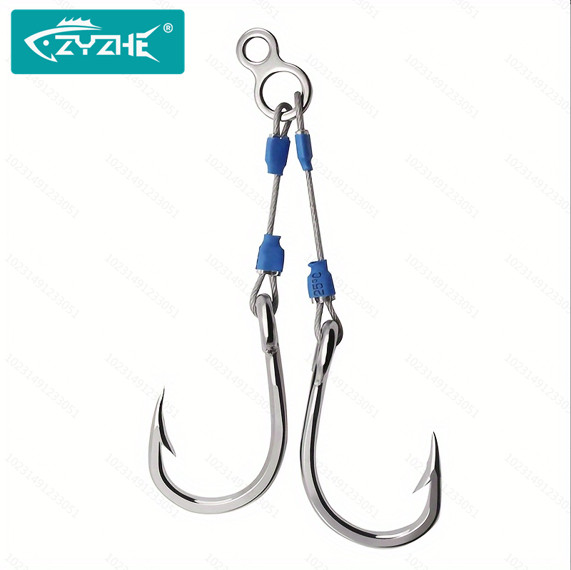 Крючки для джиггинга ZYZHE из  – обзор и цена Fishing Hook Assortment