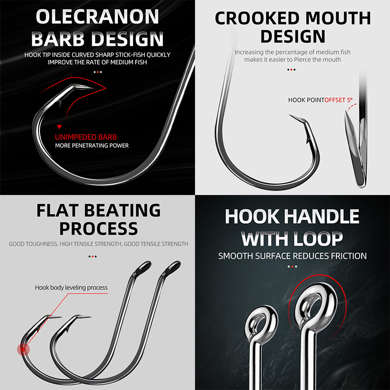 ShareShark 50 шт./кор. 7384 кр – обзор и цена Fishing Hook Circle