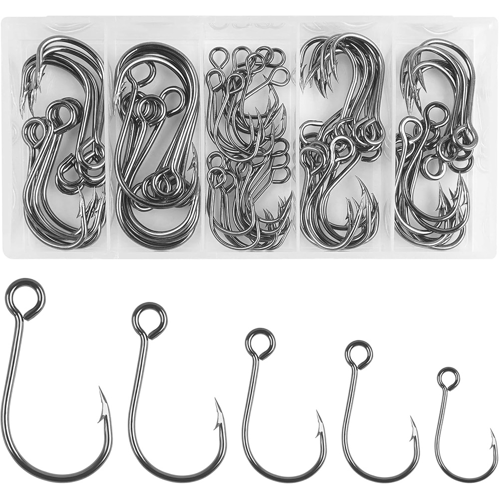 70 шт., встроенные одинарные к – обзор и цена Fishing Hook Offset